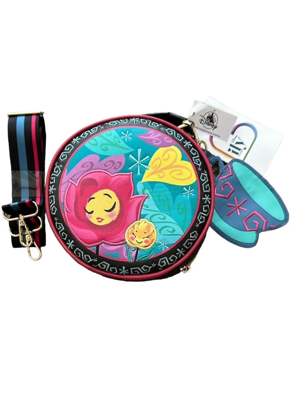 Disney Parks - ILY 4ever Alice In Wonderland Flowers Crossbody Purse